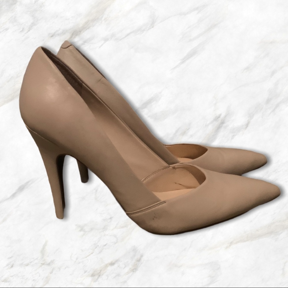 GUESS Soft Nude Pointed Toe Stiletto Heels